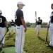 The Saline High School team in between games against Pioneer on Monday, May 20. Daniel Brenner I AnnArbor.com